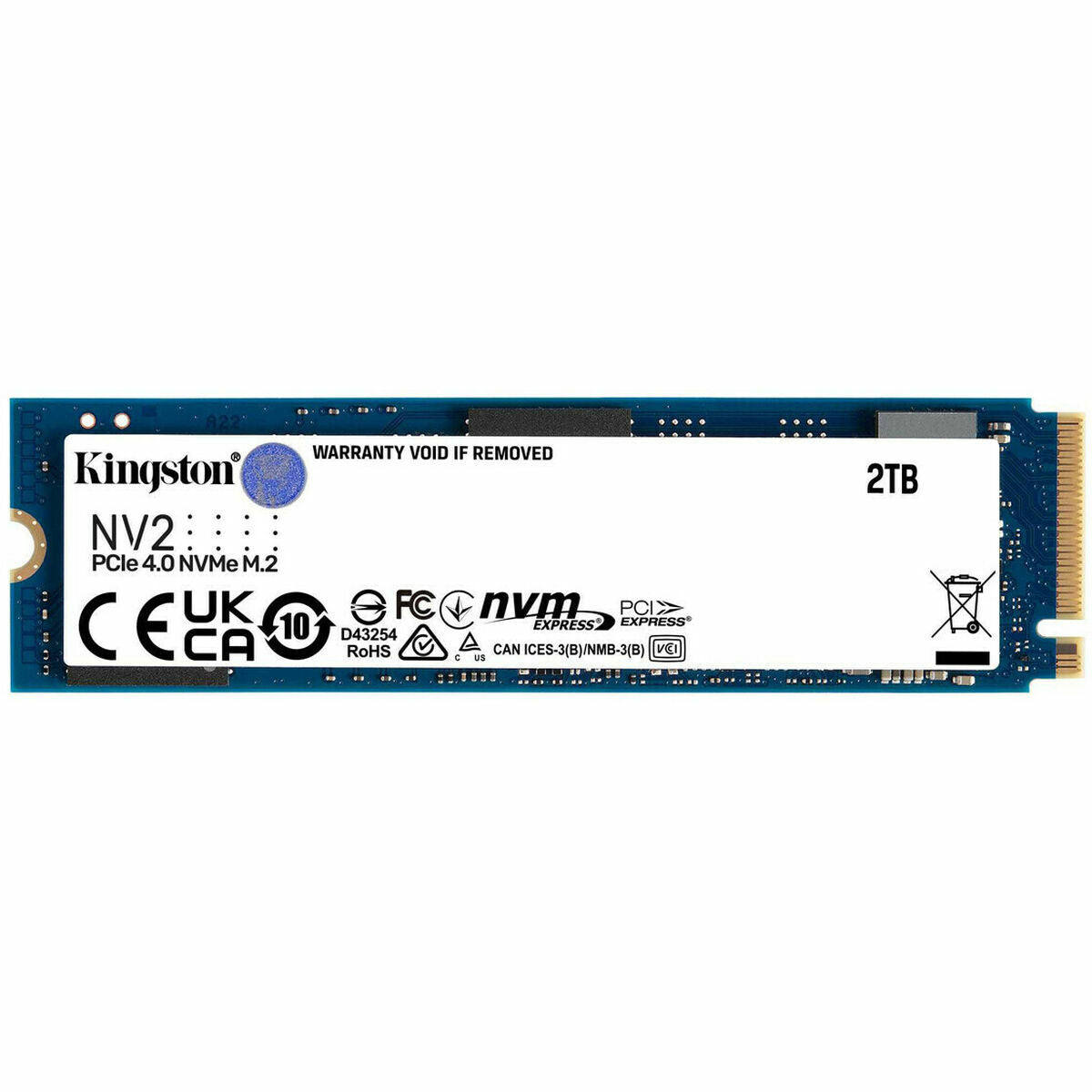 Hard Drive Kingston NV2 Internal SSD 2 TB 2 TB SSD 2 TB HDD