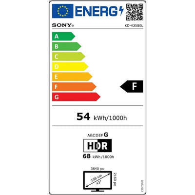 Smart TV Sony KD-43X80L 43" 4K Ultra HD LED D-LED LCD