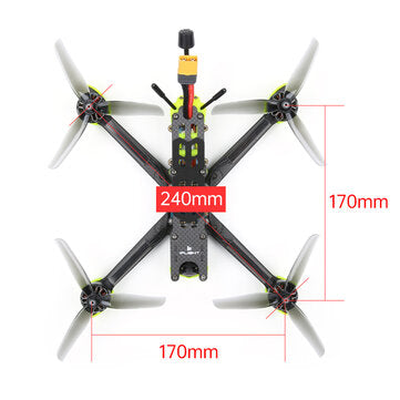 iFlight Nazgul5 V2 Analog 240mm 5 Inch 4S Freestyle FPV Racing Drone BNF/PNP RaceCam R1 Cam BLITZ F7 45A ESC 2207 2750KV Motor