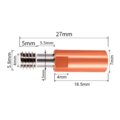 Ender3 CR10 V6 Bi-Metal Insulated Titanium Alloy Copper Throat for E3D V6 CR10 ENDER 5/3 CR-10S 1.75/4.1MM Hotend 3D Printer