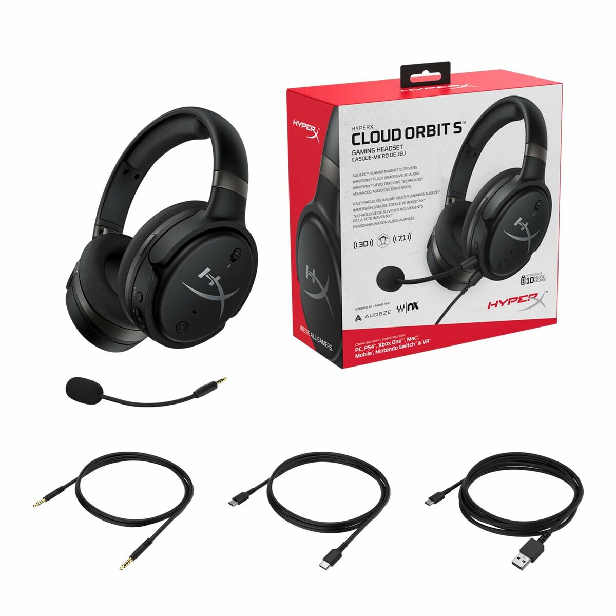 Headphones with Microphone Hyperx 4P5M2AA Black