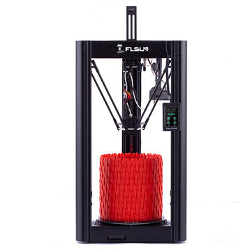 FLSUN® Super Racer(SR) 3D Printer 260mmX330mm Print Size Fast Print/Three-axis Linkage with 3.5inch DANGLY Touch Screen/Removable Crystal Lattice Glass Hotbed/Dual-Drive Extruder