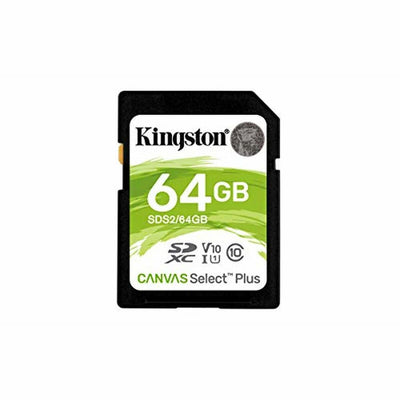 SD Memory Card Kingston SDS2/64GB 64GB Black 64 GB UHS-I