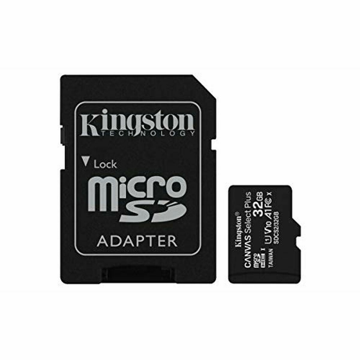 Micro SD Memory Card with Adaptor Kingston SDCS2/32GB 32GB 32 GB