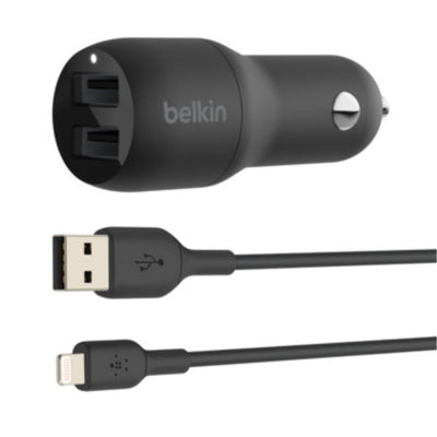 Car Charger Belkin CCB001BTBK Black 24 W