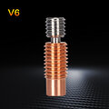 Ender3 CR10 V6 Bi-Metal Insulated Titanium Alloy Copper Throat for E3D V6 CR10 ENDER 5/3 CR-10S 1.75/4.1MM Hotend 3D Printer