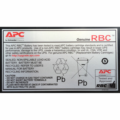 Battery for Uninterruptible Power Supply System UPS APC RBC33 Replacement 24 V