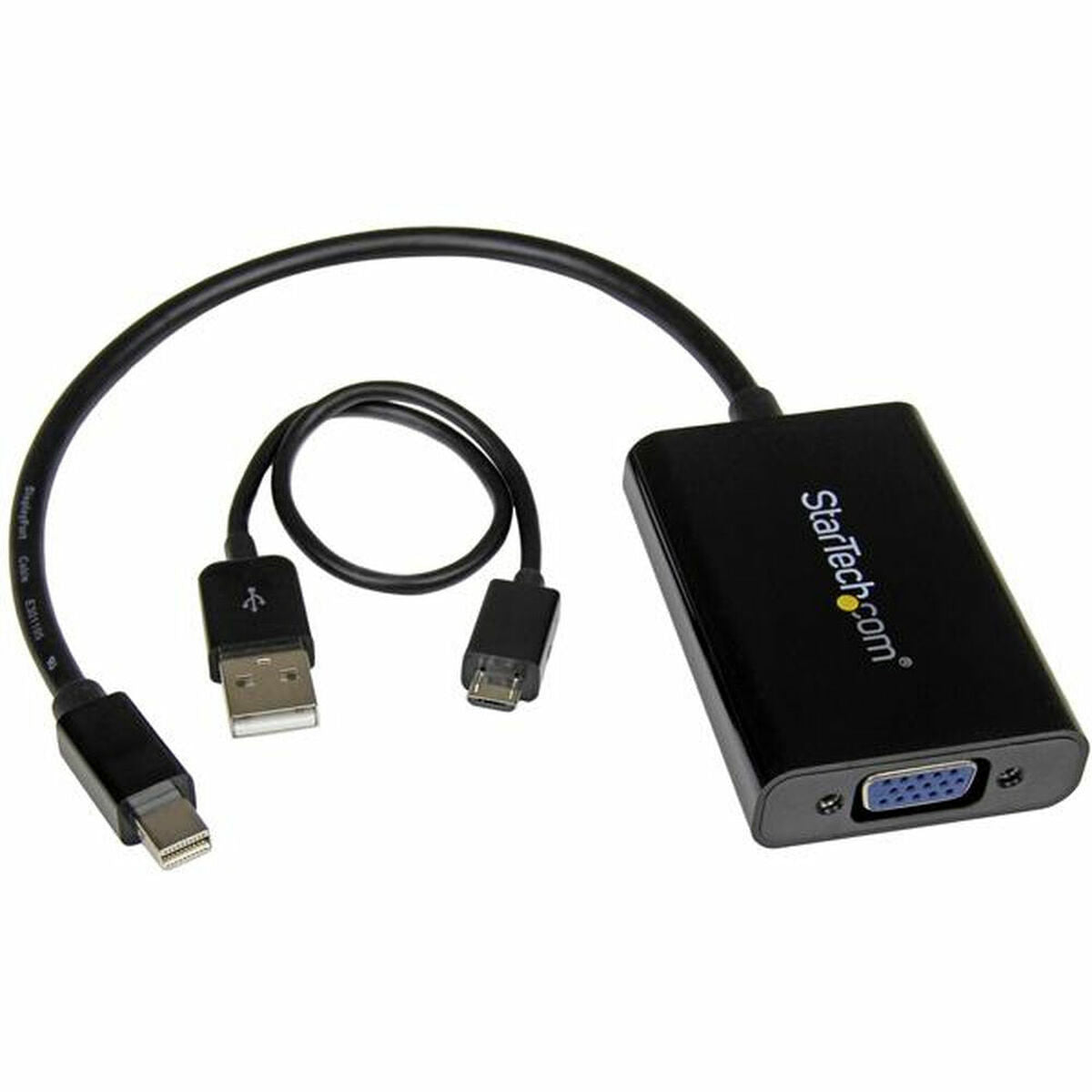 Mini DisplayPort to VGA Adapter Startech MDP2VGAA Black Grey