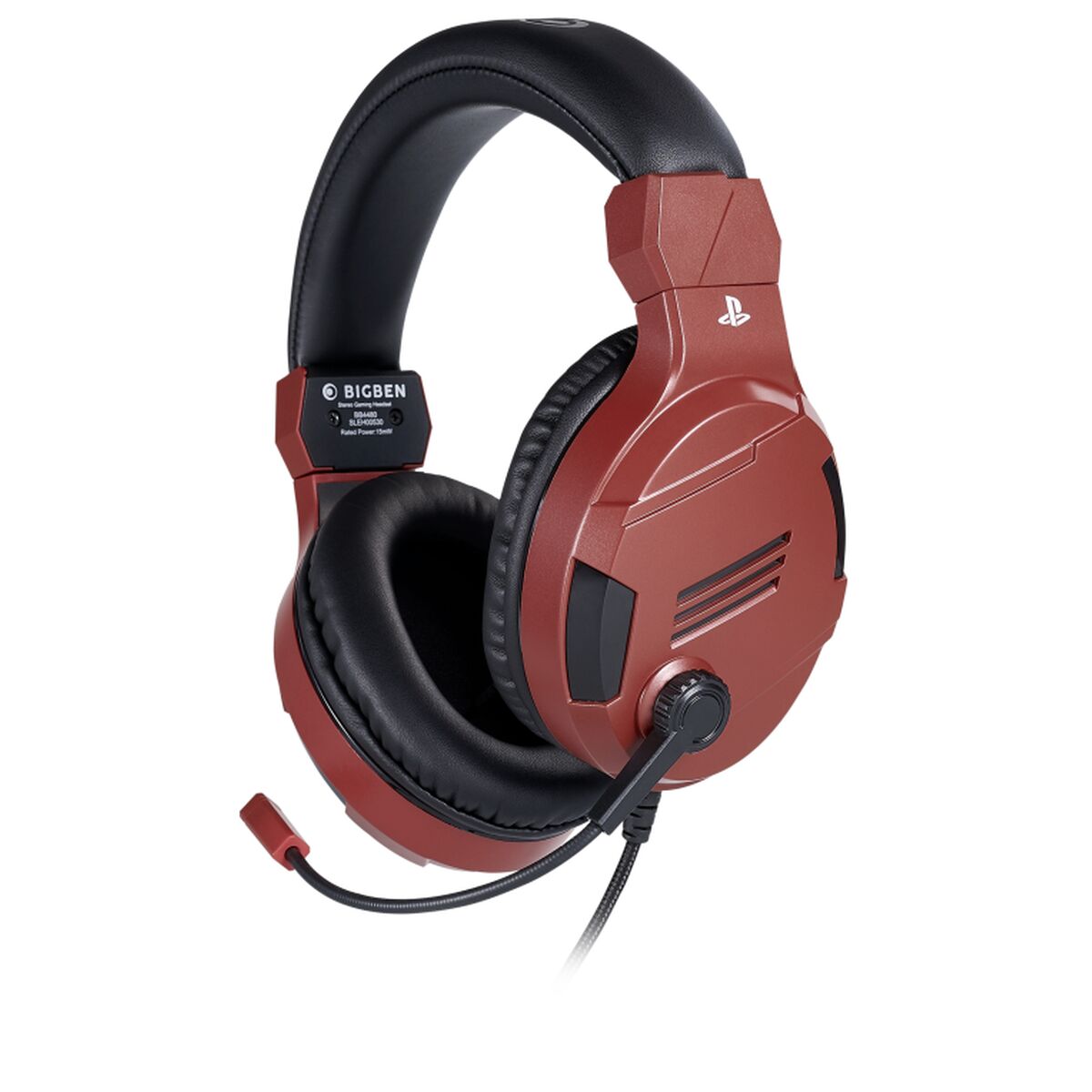 Gaming Headset with Microphone Bigben PS4OFHEADSETV3R Red