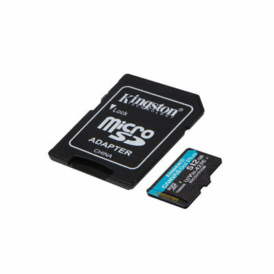 Micro SD Memory Card with Adaptor Kingston SDCG3/512GB Class 10 UHS-I 512 GB