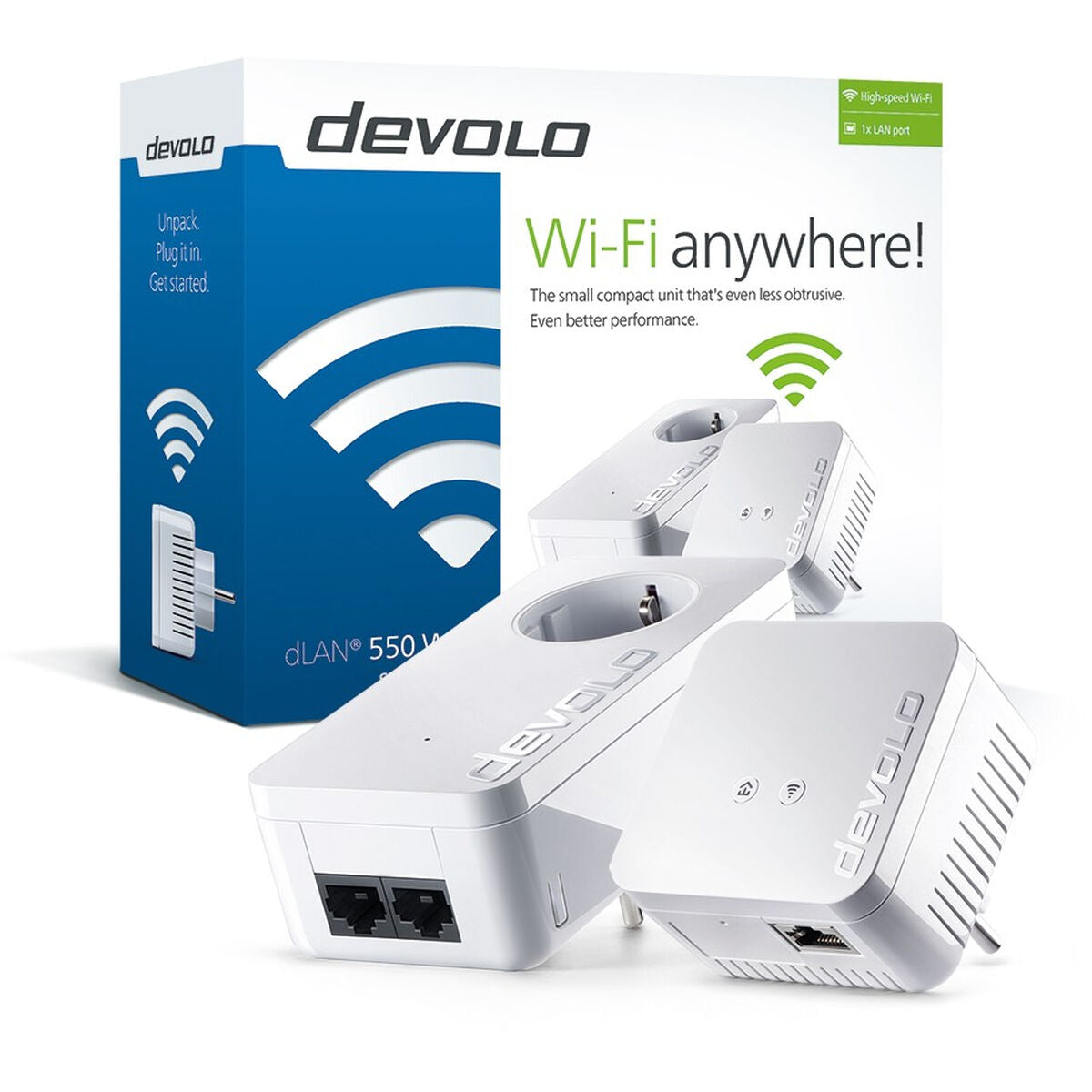 PLC Adapter devolo DLAN 550 WIFI STARTER KIT