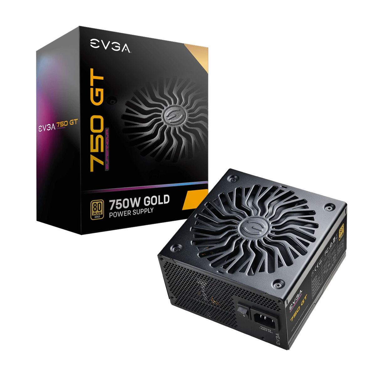 Power supply Evga SuperNOVA 750 GT 750 W 130 W 80 Plus Gold CE - RoHS Modular ATX