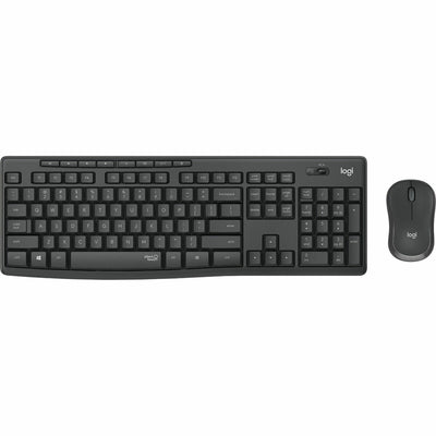 Keyboard and Wireless Mouse Logitech 920-009798 Black Graphite Spanish Qwerty