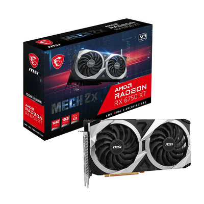 Graphics card MSI RX 6750 XT MECH 2X 12 GB GDDR6 12 GB RAM 12 GB GDDR6