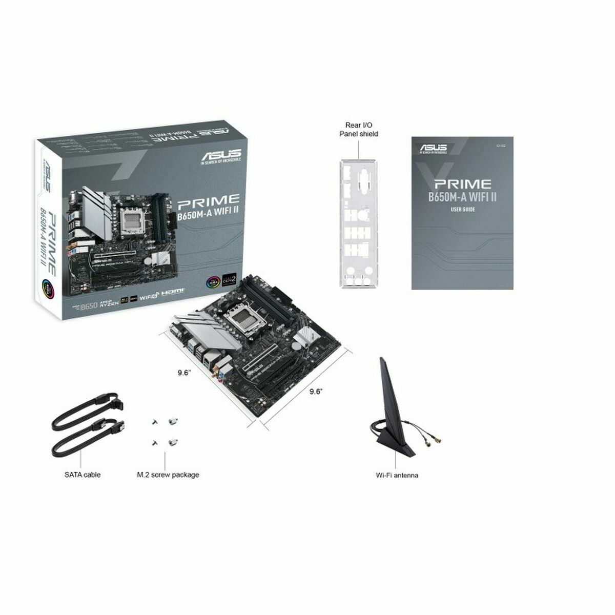 Motherboard Asus PRIME B650M-A WF II B550 AMD AMD B650 AMD AM5