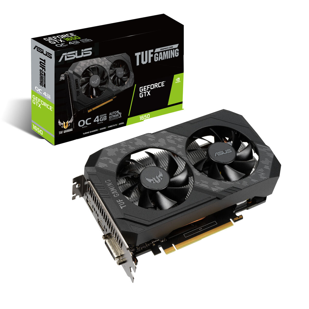 Graphics card Asus TUF-GTX1650-O4GD6-GAMING 4 GB GDDR6 4 GB GDDR6 GeForce GTX 1650