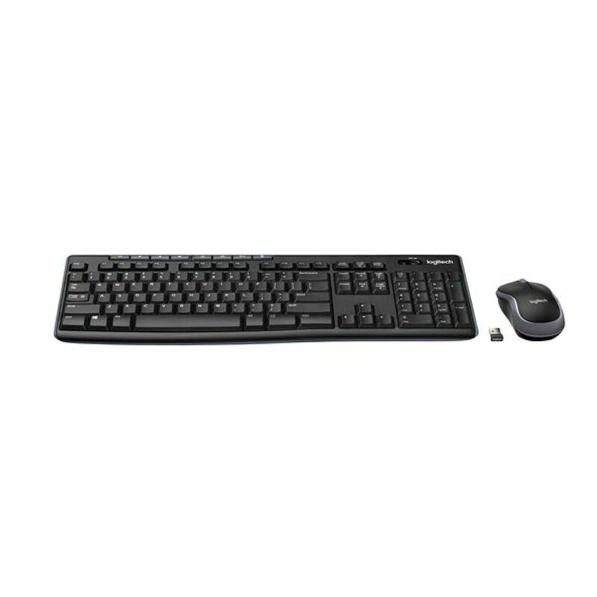 Keyboard and Wireless Mouse Logitech MK270 Black Spanish Qwerty