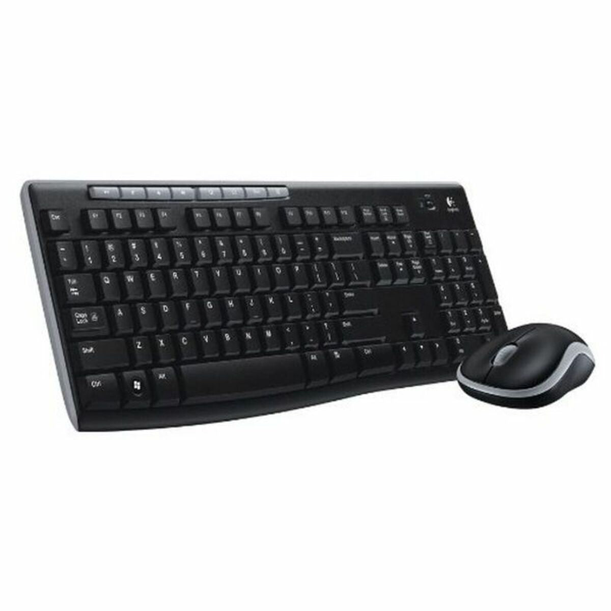 Keyboard and Wireless Mouse Logitech MK270 Black Spanish Qwerty