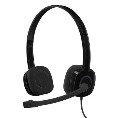 Headphones with Microphone Logitech 981-000589 Black