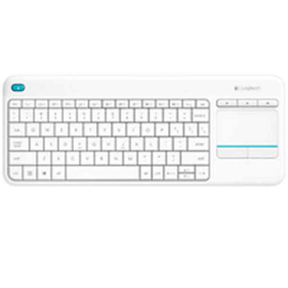 Wireless Keyboard Logitech 920-007138 Windows Android Smart TV QWERTY White Spanish QWERTY