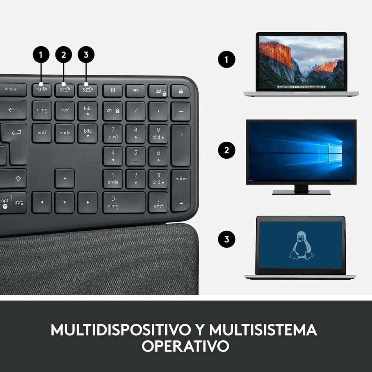 Keyboard Logitech ERGO K860