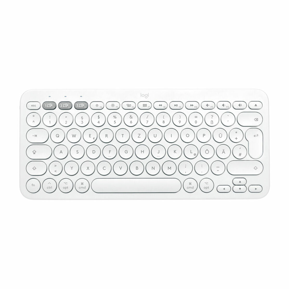 Wireless Keyboard Logitech 920-010401 White Spanish Qwerty