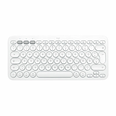 Wireless Keyboard Logitech 920-010401 White Spanish Qwerty