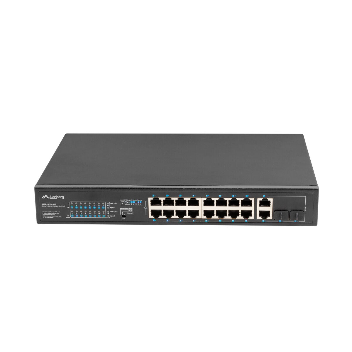 Switch Lanberg RSFE-16P-2C-150 16 x POE