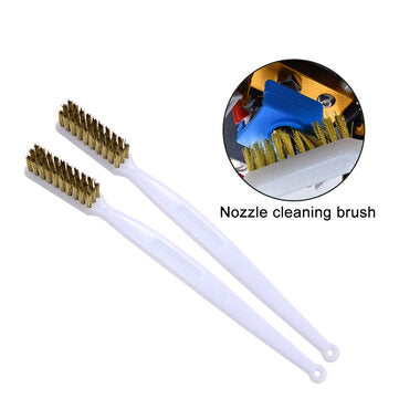 CREATIVITY® 2PCS Copper Wire Brush for 3D Printer Heater Block V6 MK8 Nozzle Cleaning 3D Printer Cleaning Tool