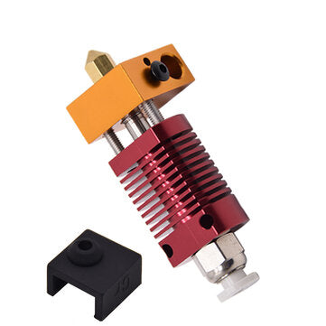 Creativity® MK8 Full Metal Hot End Kit with Extruder Heater Block for CR-10/CR10/CR10S/Ender2/Ender3/Ender 5 Printers