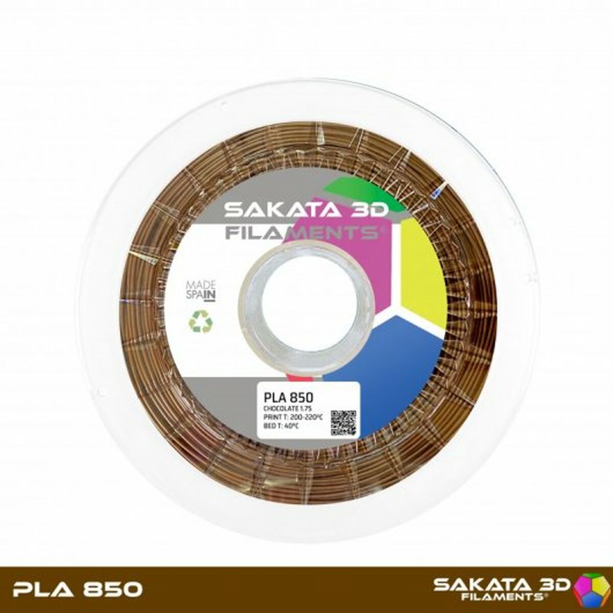 Filament Reel Sakata 3D PLA 3D850 Brown Ø 1,75 mm