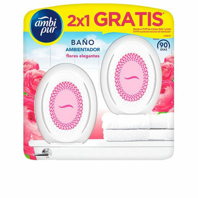 Toilet air freshener Ambi Pur Flores Elegantes 2 Units