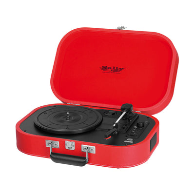 Record Player Trevi TT 1020 BT Stereo Bluetooth USB Rechargeable battery Red