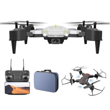 KY605 Mini Drone with 4K Dual Camera Obstacle Avoidance Optical Flow Positioning Foldable RC Quadcopter Drone RTF