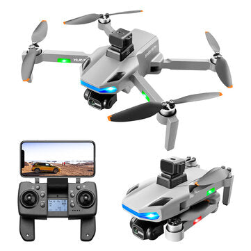 YLR/C S135 GPS 5G WiFi FPV with 8K HD ESC Dual Camera 3-Axis EIS Gimbal 360° Obstacle Avoidance Brushless Foldable RC Drone Quadcopter RTF