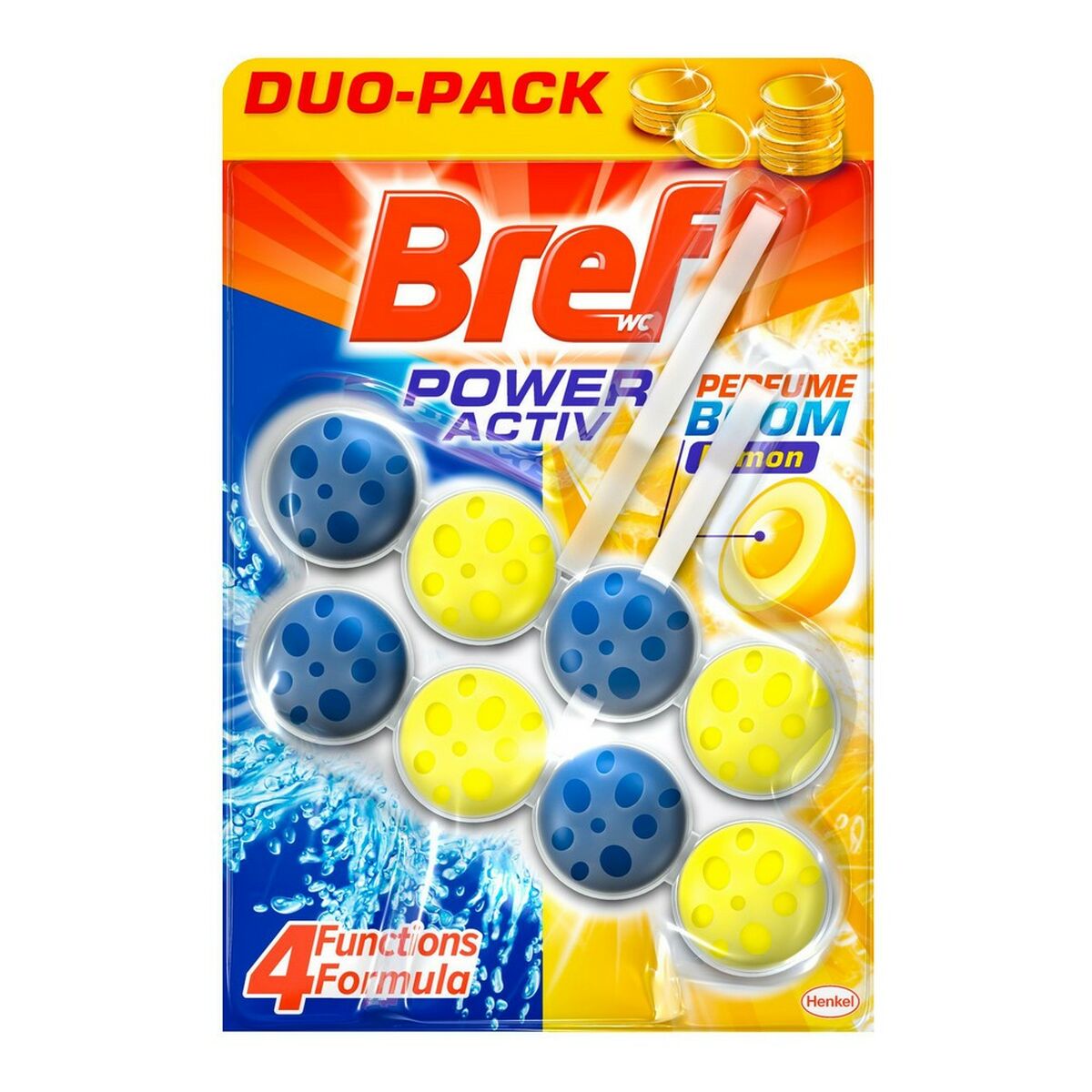 Cleaner WC Bref Power Activ Lemon (2 uds)