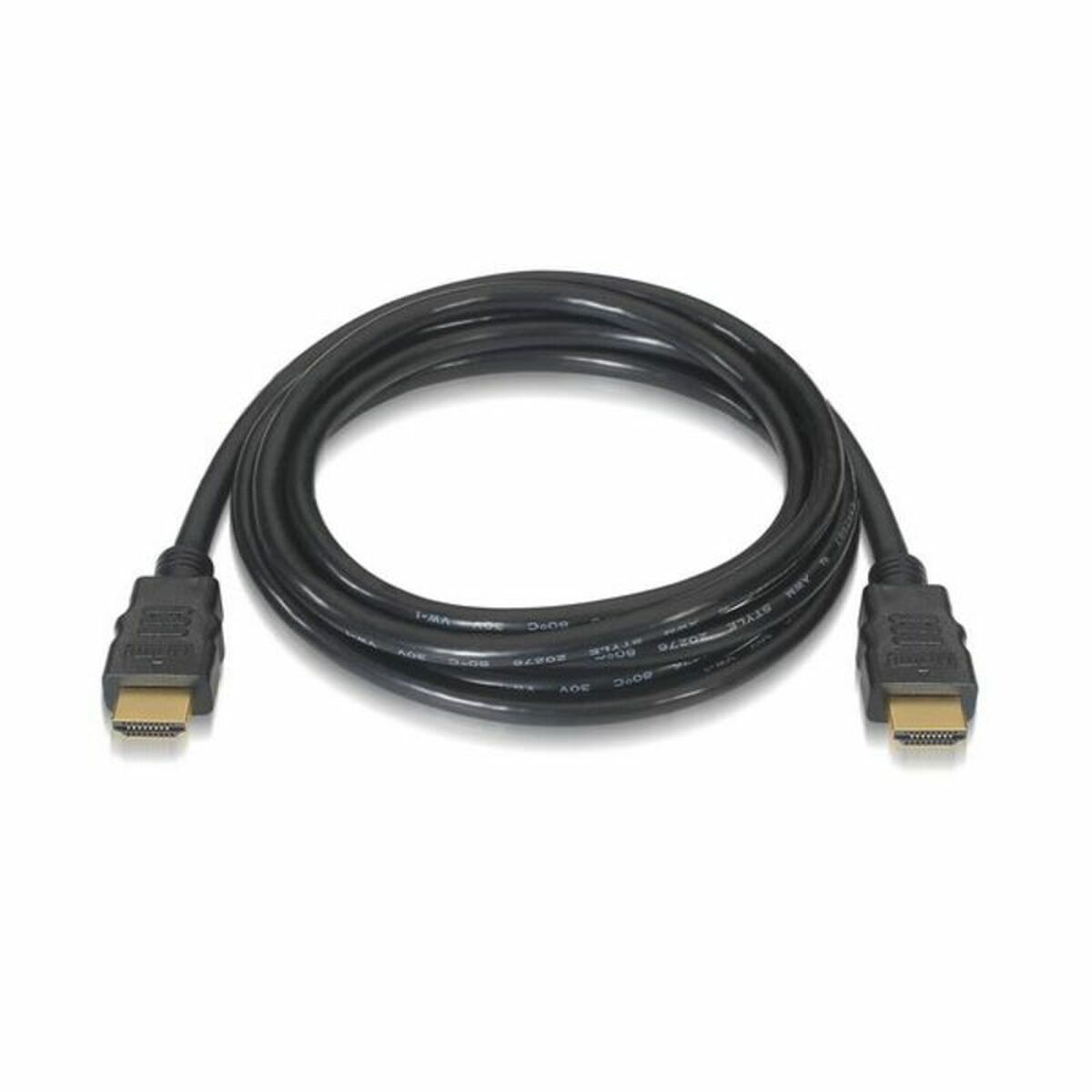 HDMI Cable NANOCABLE HDMI V2.0, 1m 10.15.3601 V2.0 4K 1 m Black