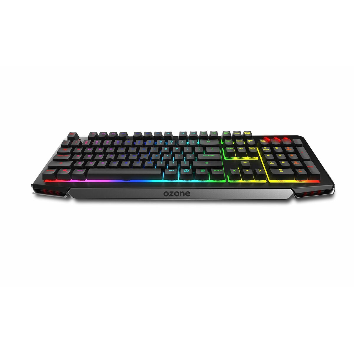 Keyboard with Gaming Mouse OZONE OZDOUBLETAPSP Spanish Qwerty Black Multicolour