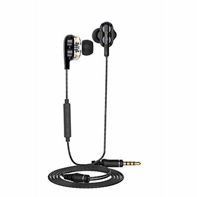 Headphones with Microphone CoolBox COO-AUR-S04DD Black