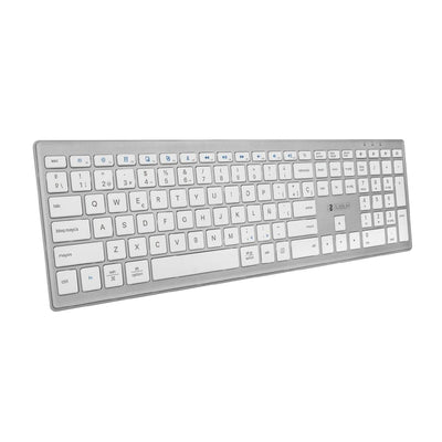 Bluetooth Keyboard Subblim Spanish Qwerty Silver