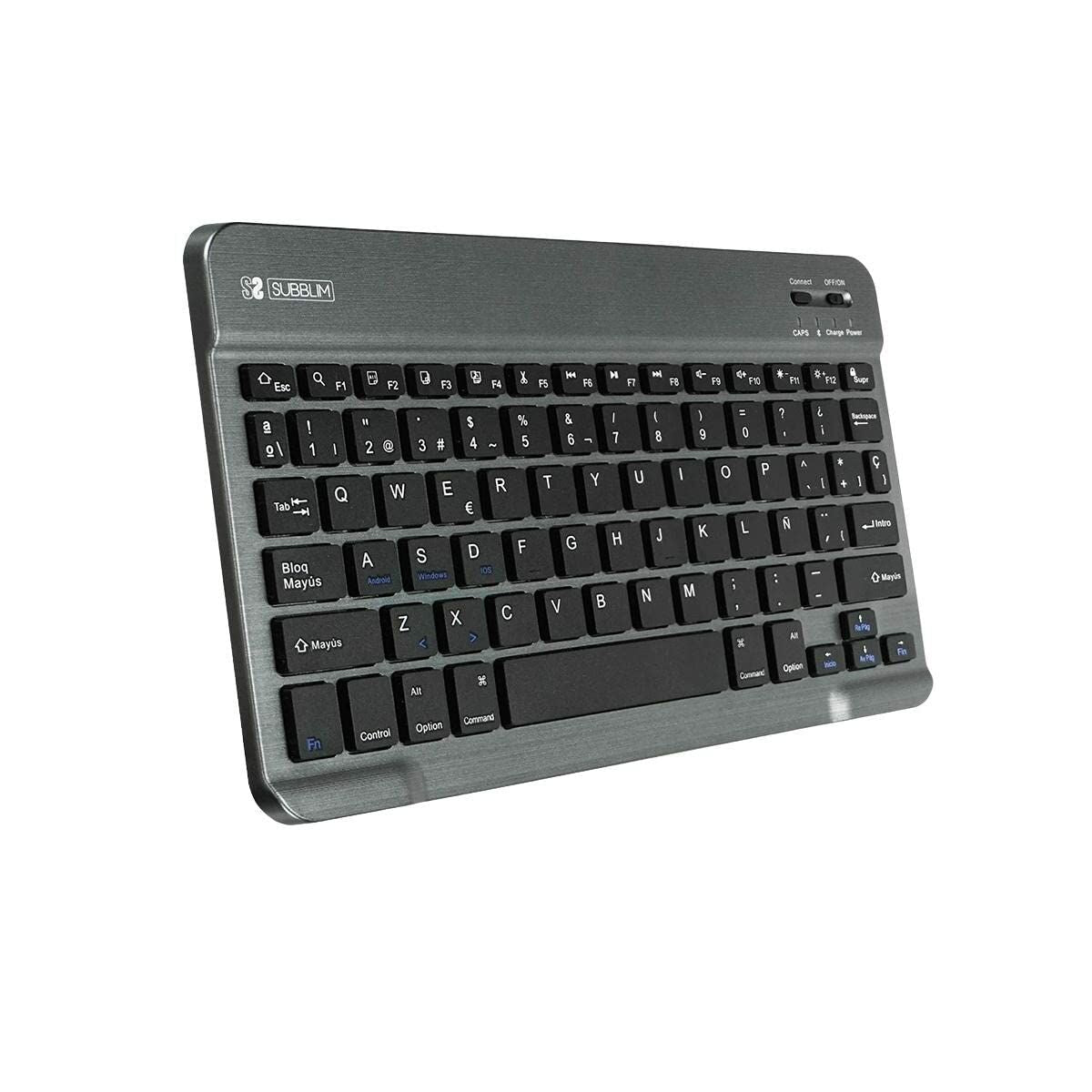 Keyboard Subblim SUB-KBT-SM0002 Spanish Qwerty Grey