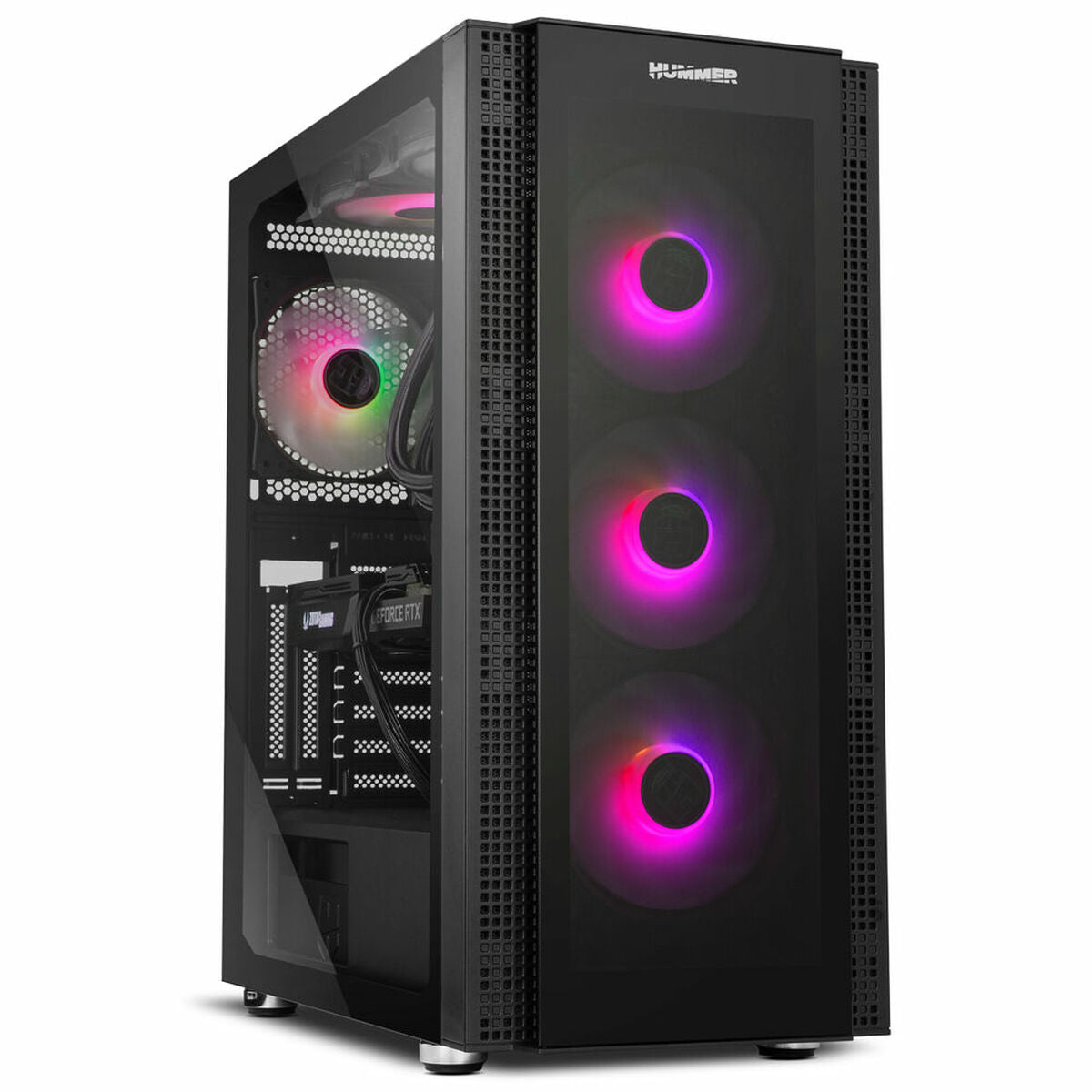 ATX Semi-tower Box Nox 1 E-ATX Black