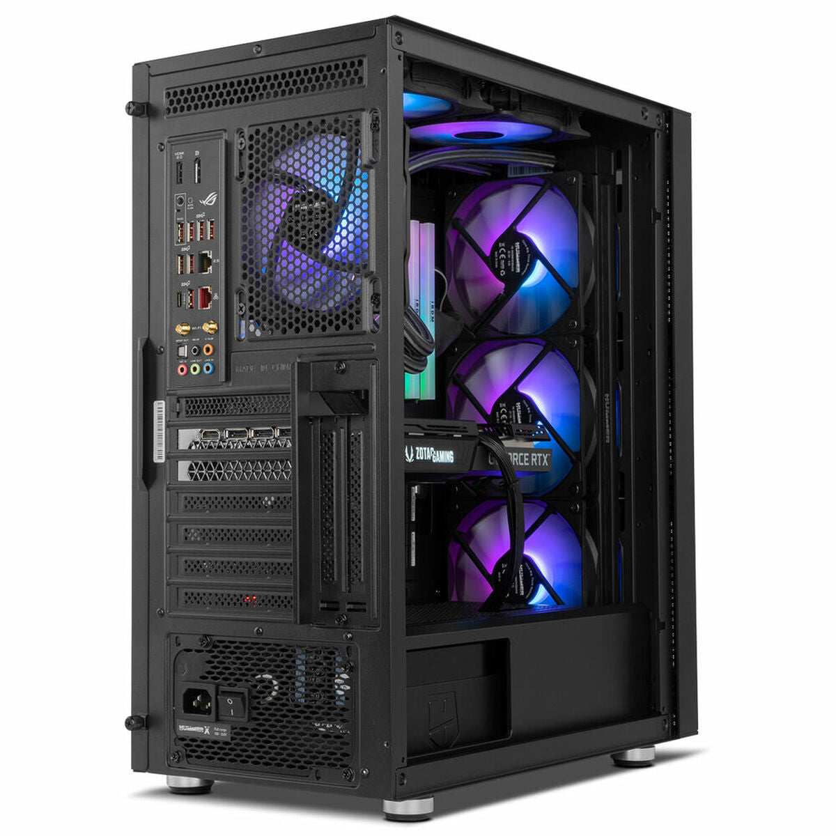 ATX Semi-tower Box Nox 1 E-ATX Black