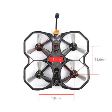 iFlight Protek35 HD 3.5 Inch 6S Cinewhoop FPV Racing Drone BNF Caddx Polar Vista HD System 2205 2300KV Motor Beast AIO F7 45A FC ESC