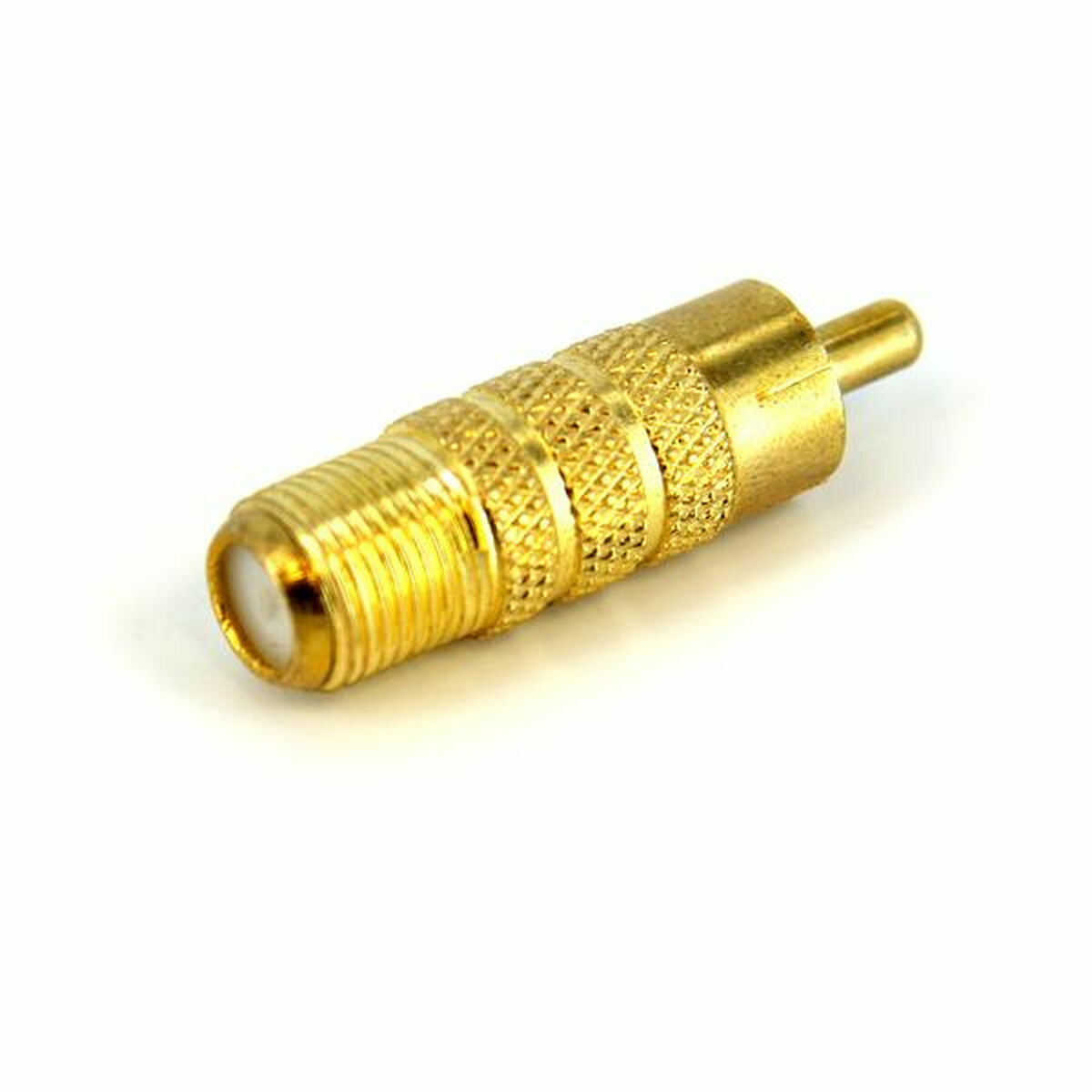 RCA Adapter Startech RCACOAXMF Yellow Golden