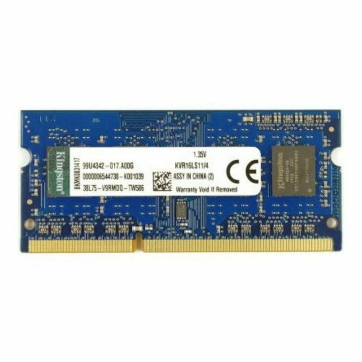 RAM Memory Kingston 4GB DDR3L 1600MHz CL11 4 GB