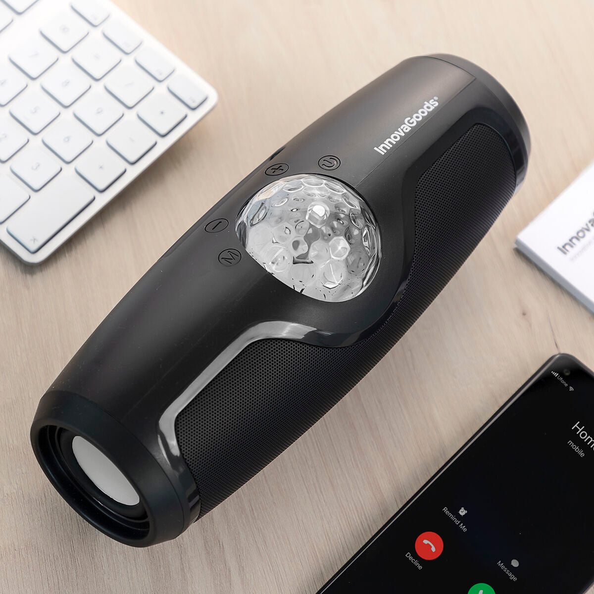 Rechargeable Wireless Speaker with Disco Lights Waflash InnovaGoods