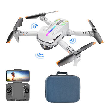 Funsky K109 mini 2.4G 4CH WIFI FPV with 4K Dual Camera Obstacle Avoidance Lighting Freeze Frame RC Drone Quadcopter RTF