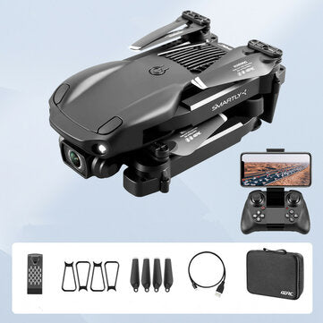 4DRC V22 2.4G WiFi FPV with 6K Dual Camera Obstacle Avoidance Altitude Hold Foldable Coreless RC Quadcopter Drone RTF