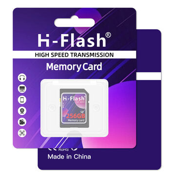 H-Flash SD Card Memory Card 256GB 128GB High Speed Class10 U1 U3 for DSLR Camera 3D Printer Camcorder Speaker